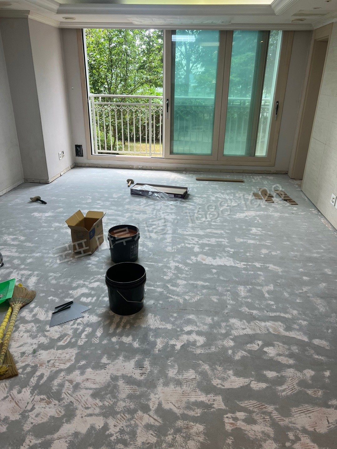 당동 바닥공사 마루시공업체 시공 전